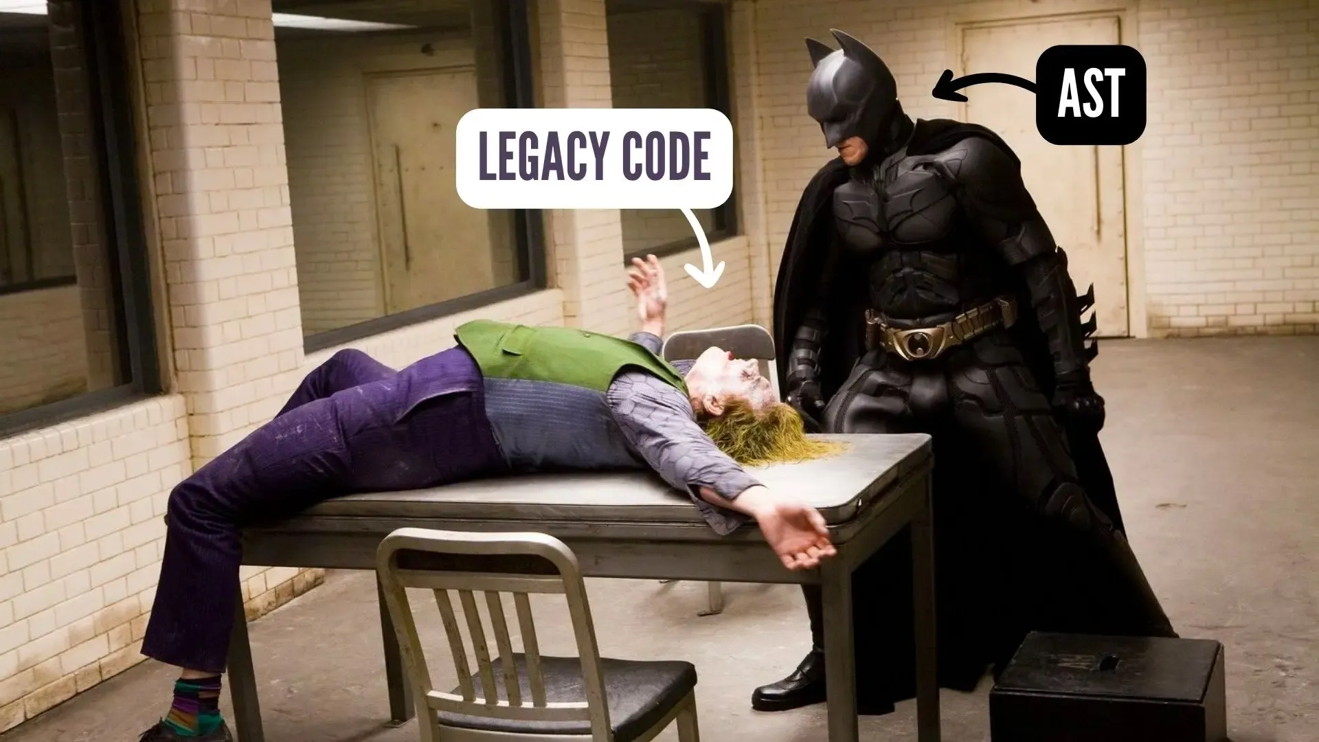 Batman and The Joker Interrogation Scene