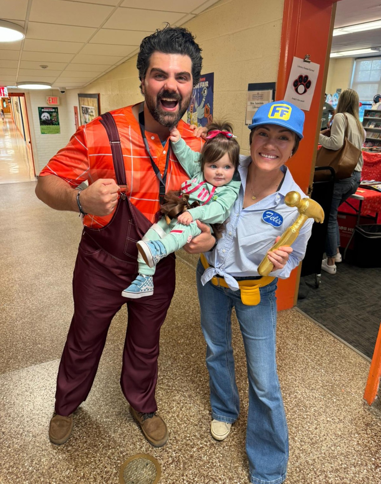 A student working on an arts and crafts project