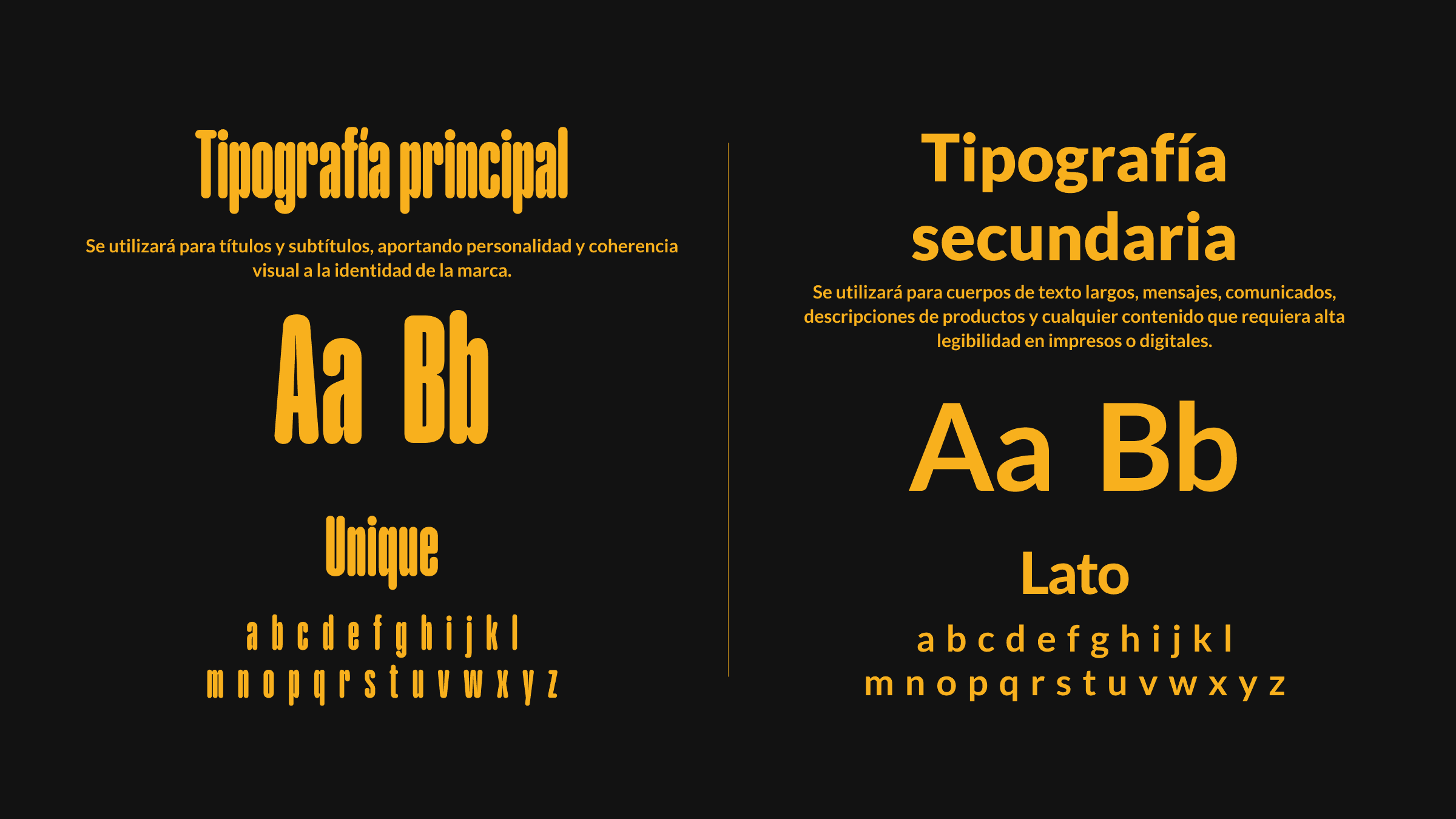 Tipografía de la marca