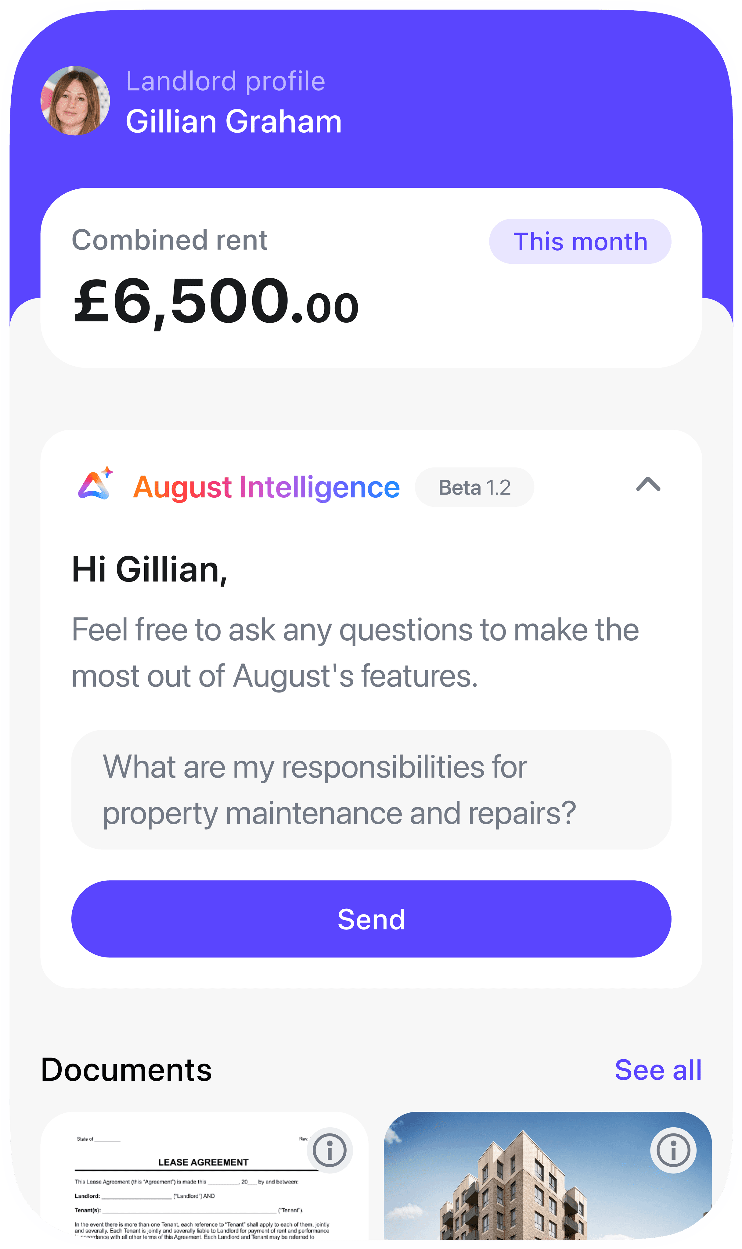 August App number 1 property management app