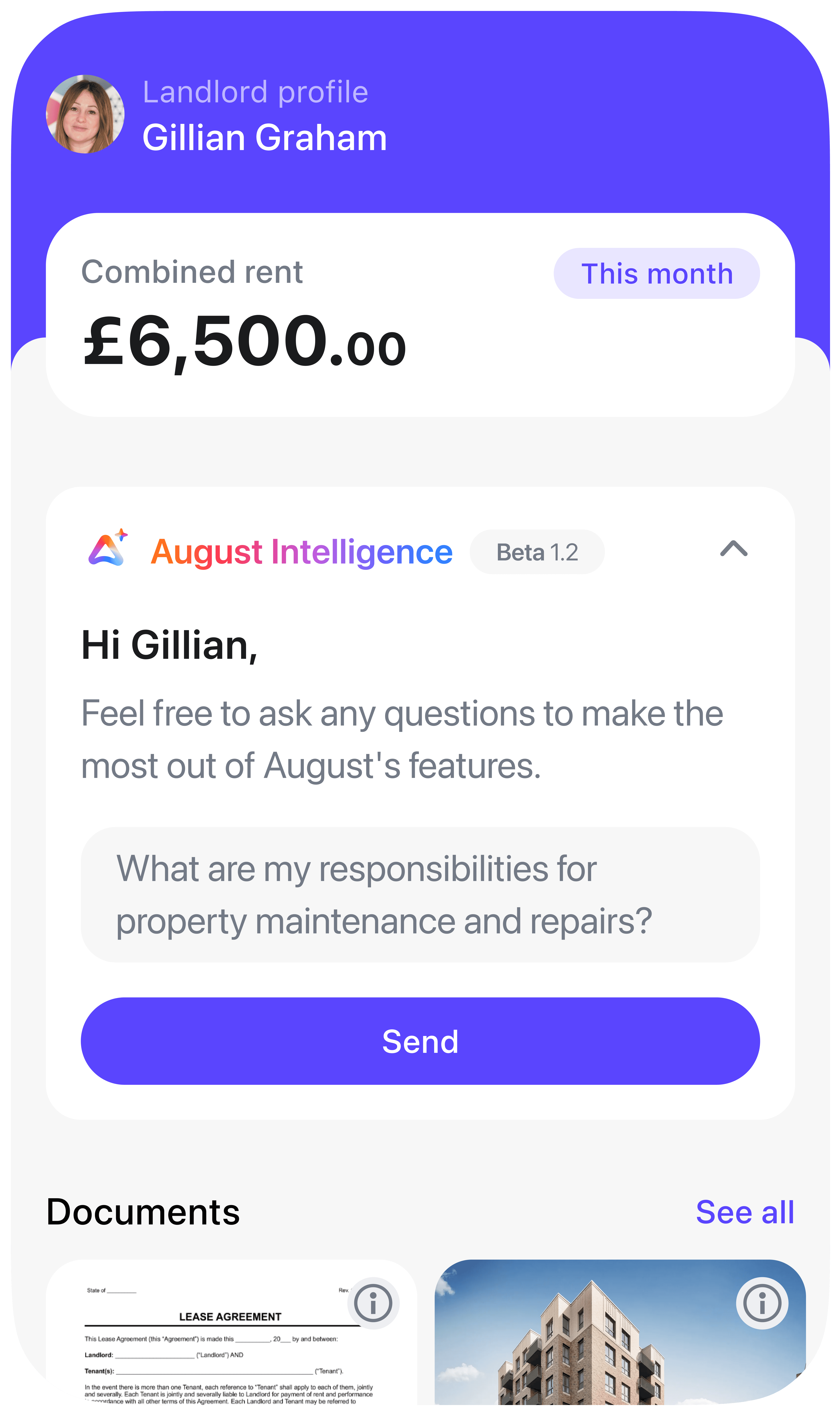August App number 1 property management app