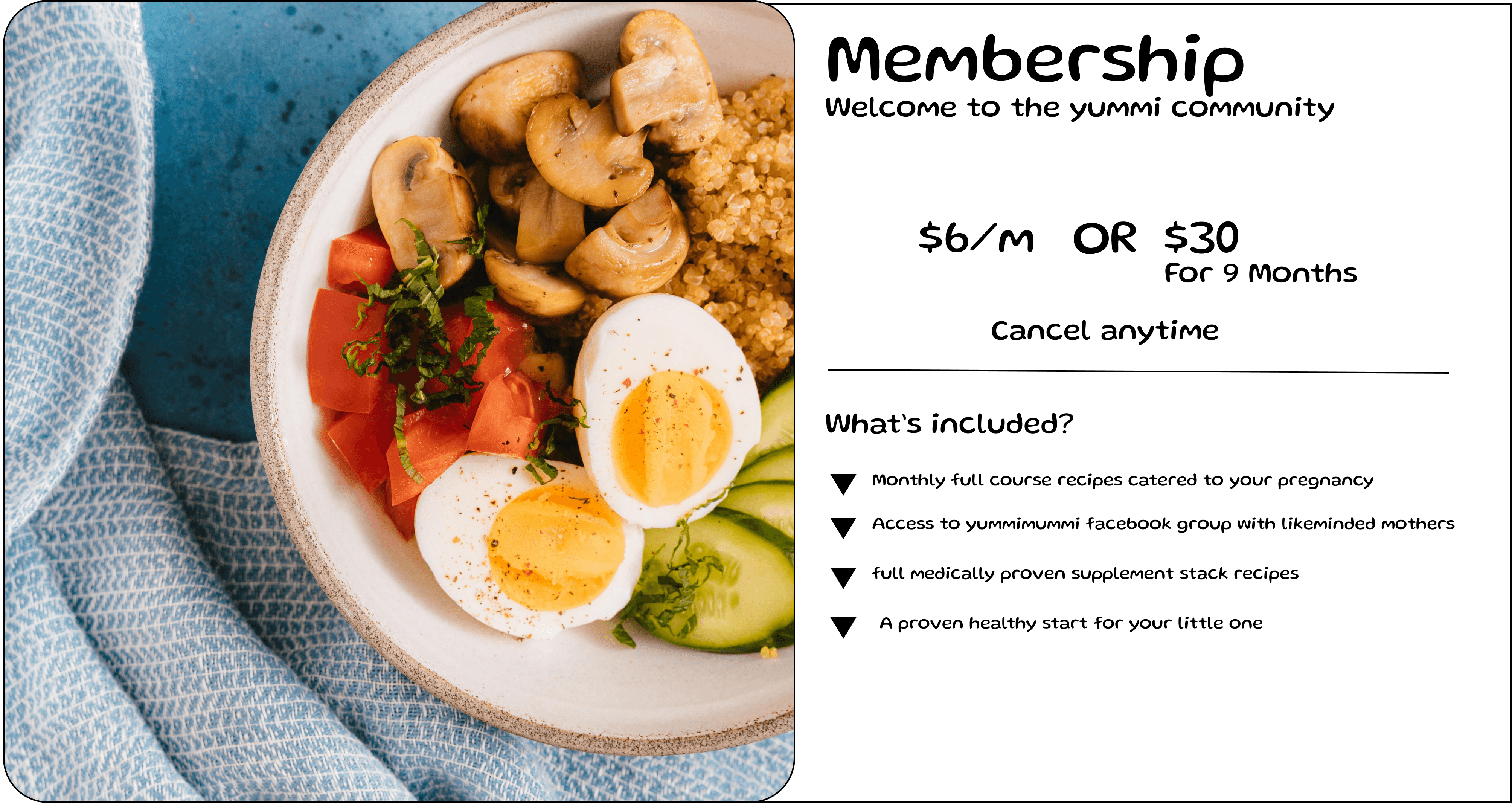 membership subscription zone, option 1 or 2