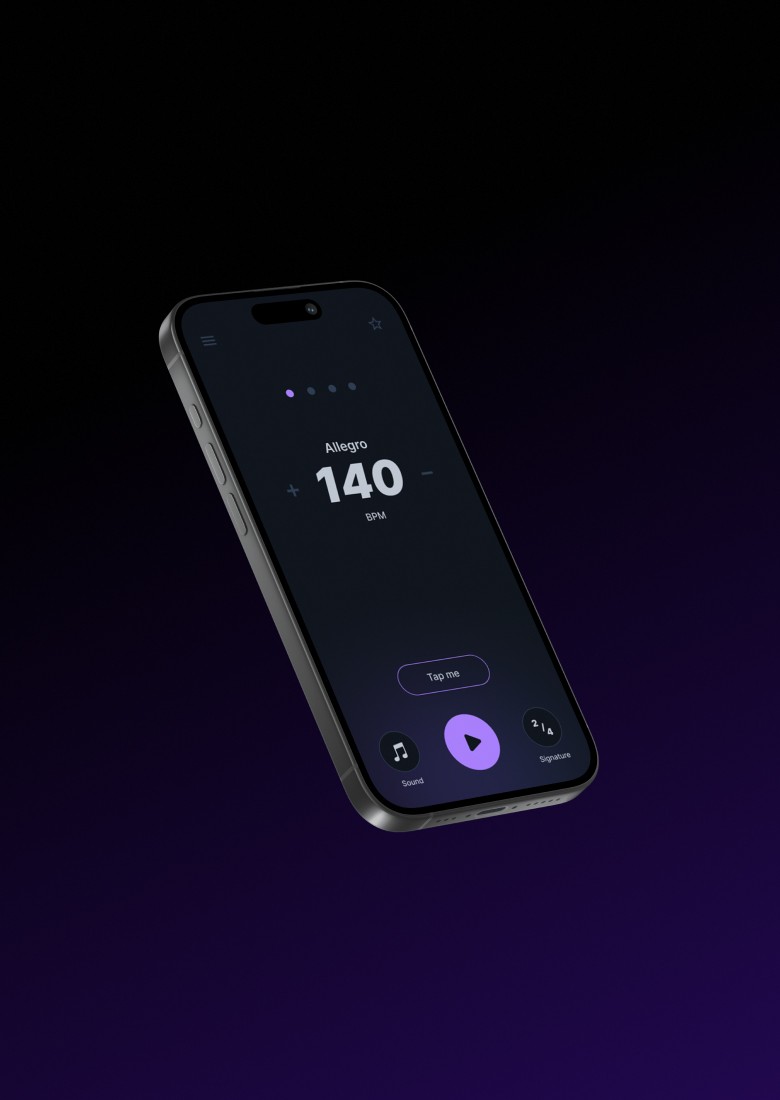 Telefon zobrazující prostředí aplikace MTRNM