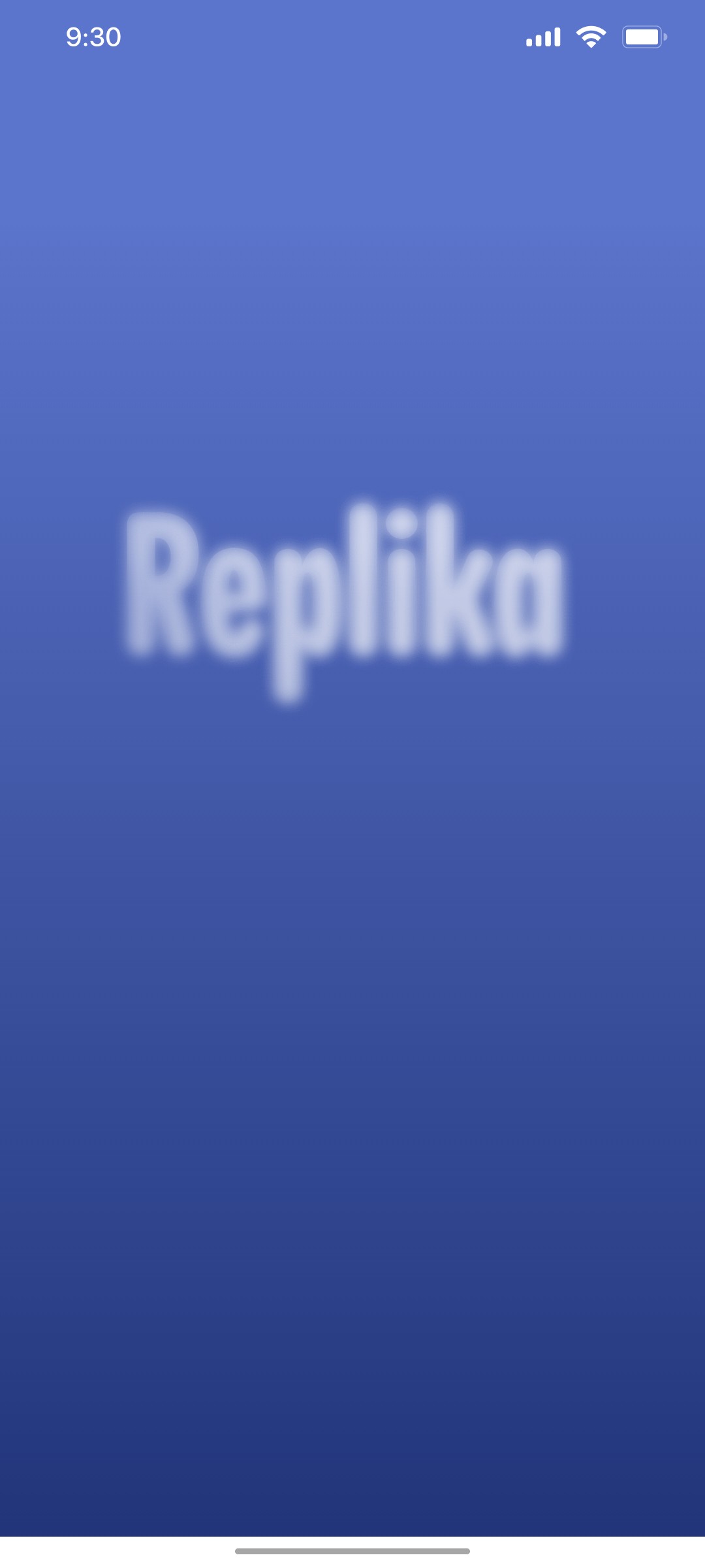Replika Spash Screen