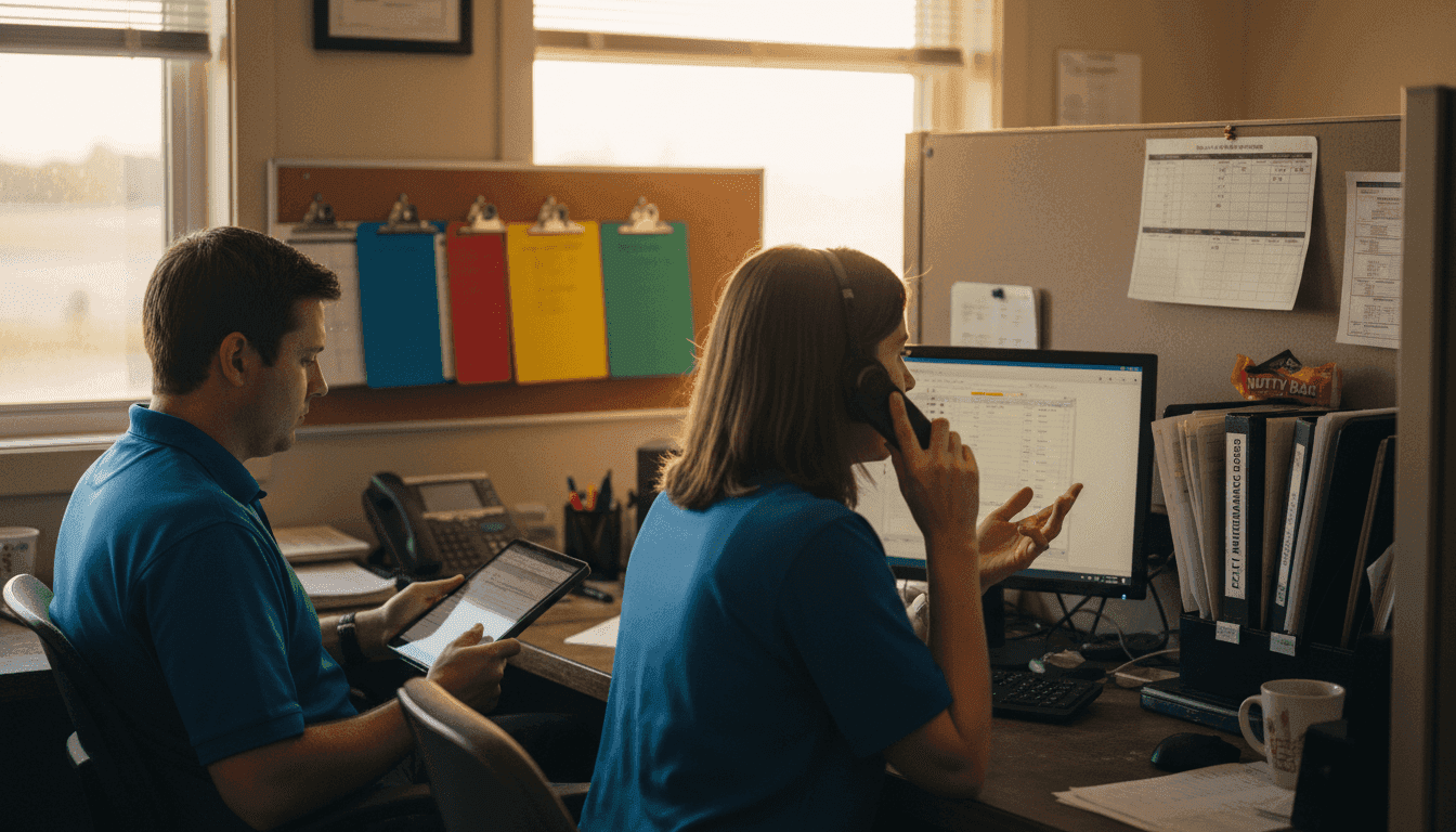 Charter staff using automated workflow tools