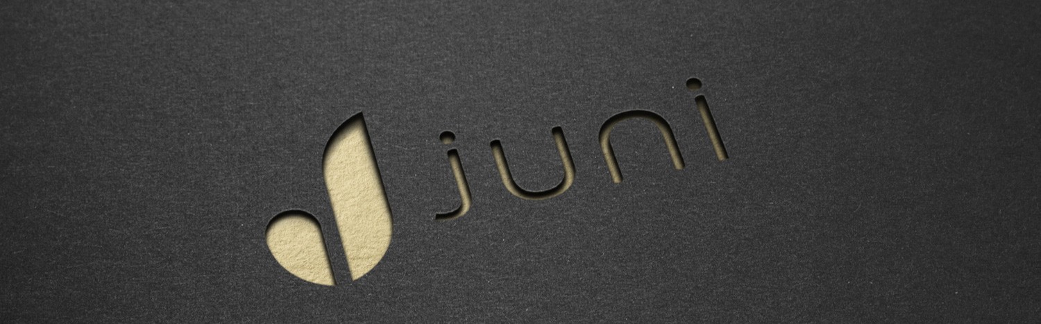Juni cosmentics logo design