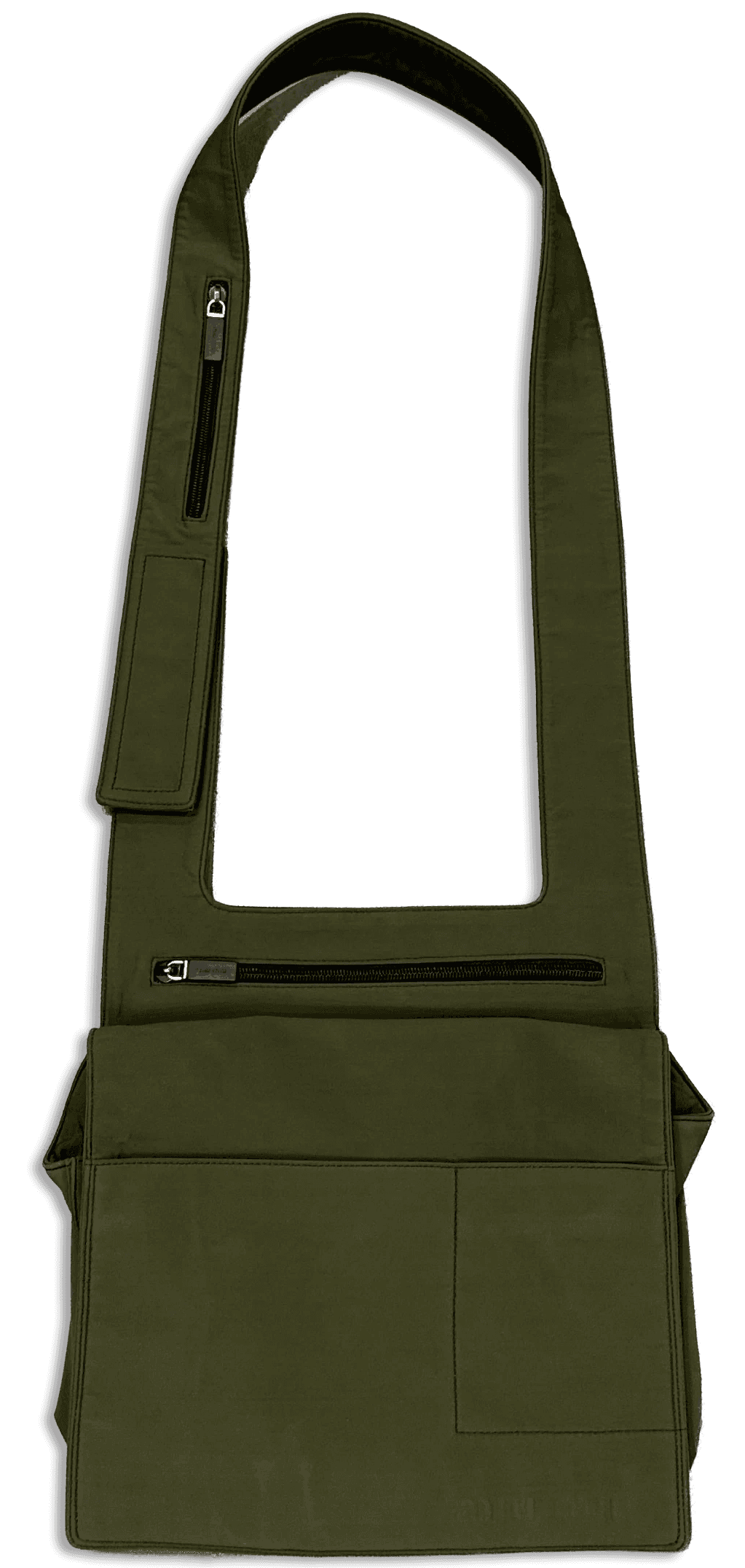 Olive Nylon Crossbody Bag
