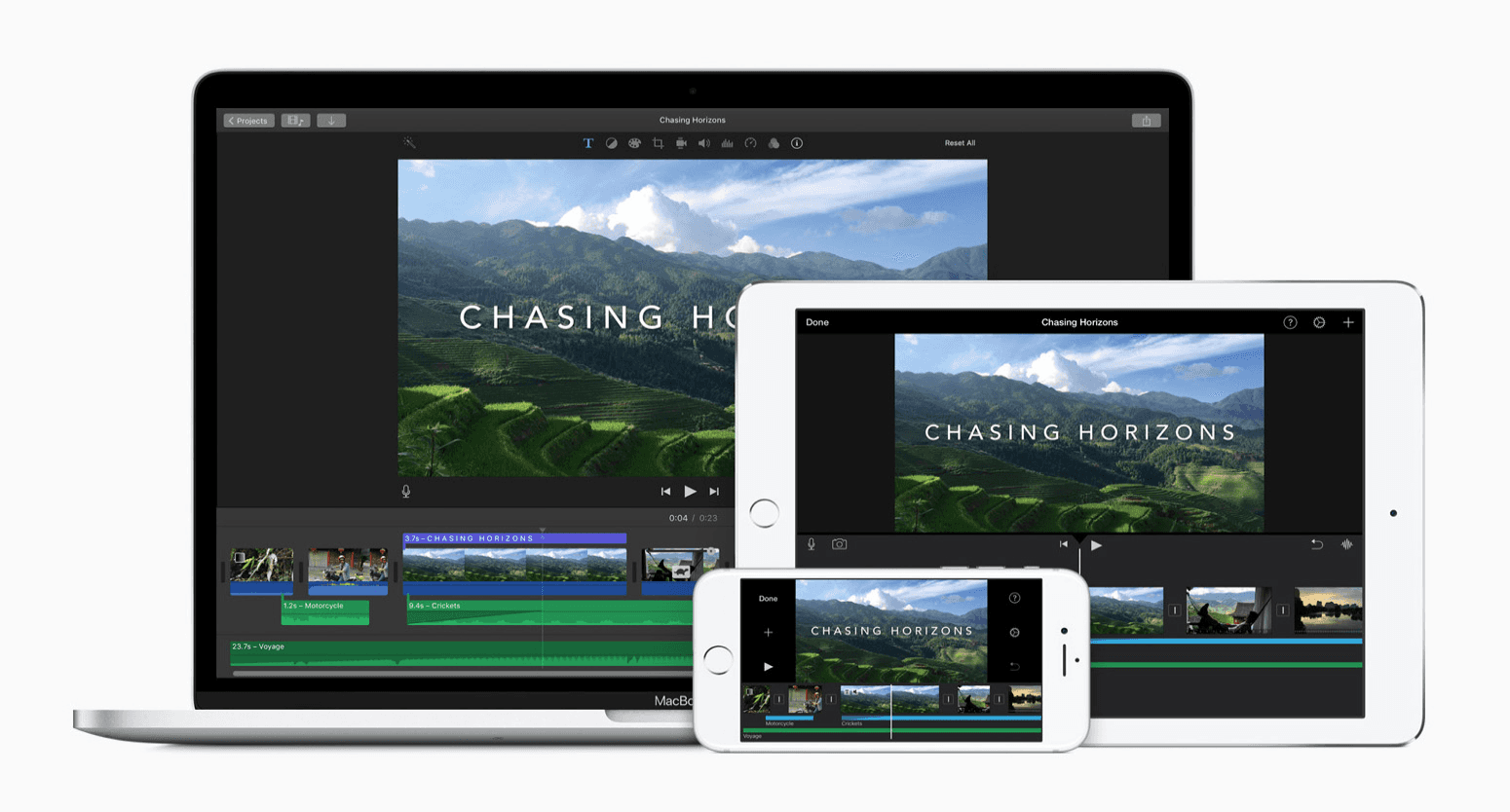 Macbook, iPad and iPhone combo image
