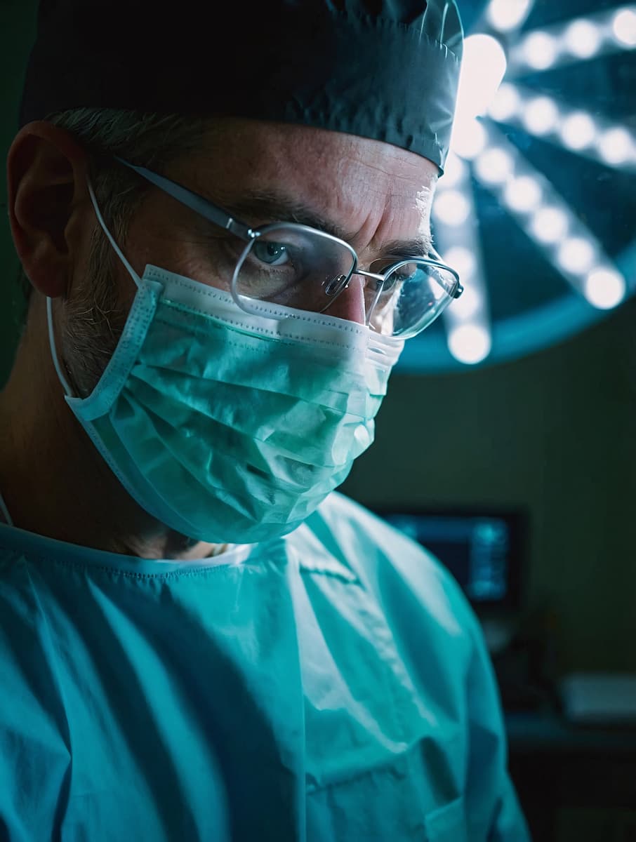 ein bild von einem arzt bei der arbeit