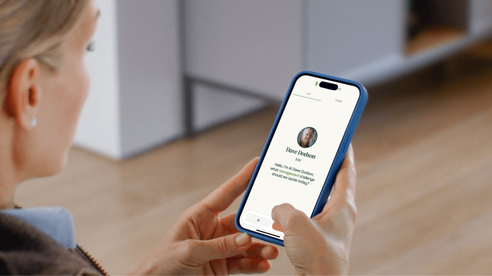 A mockup of Freelio's mobile app