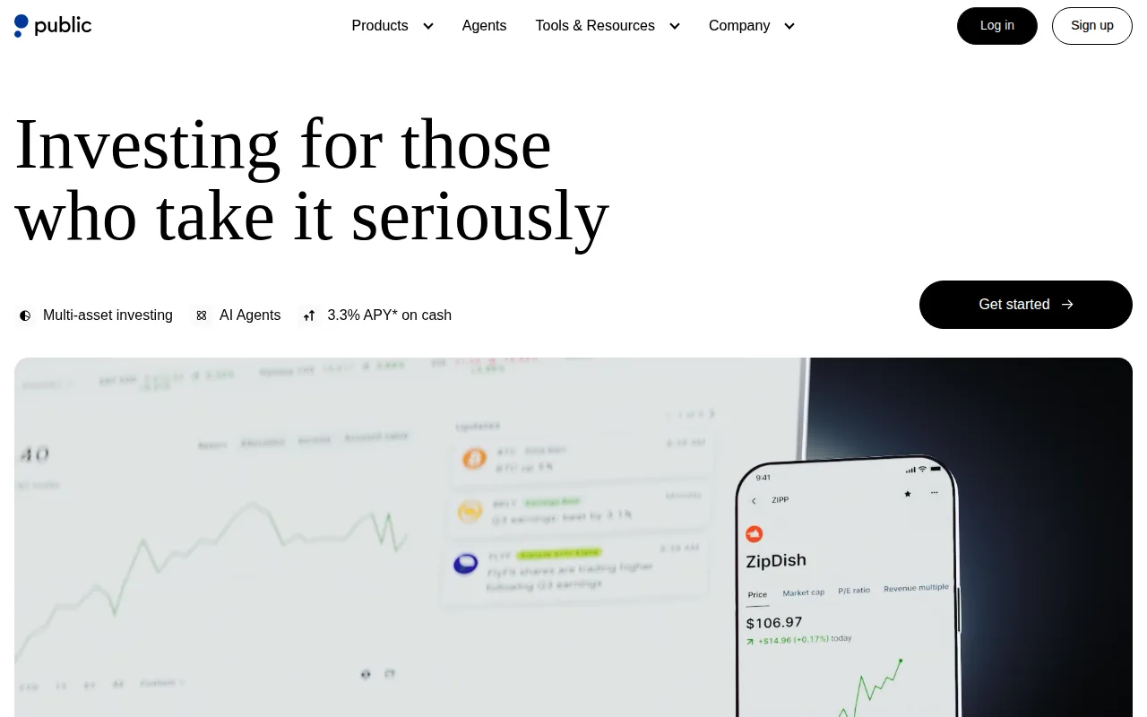 Public.com: visual reference for 3. Public.com — Automated Investing Platform for Stocks and ETFs