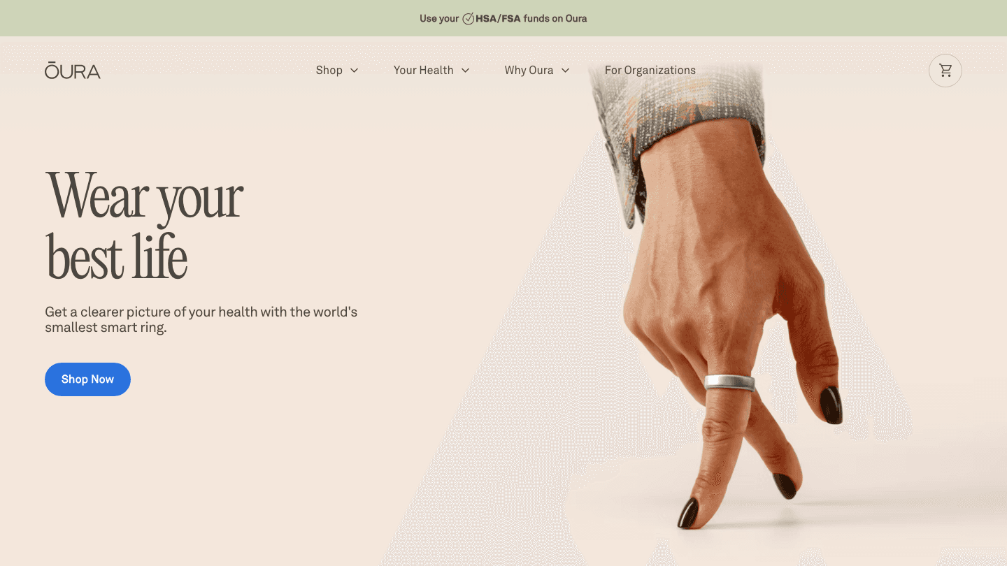Oura Ring website