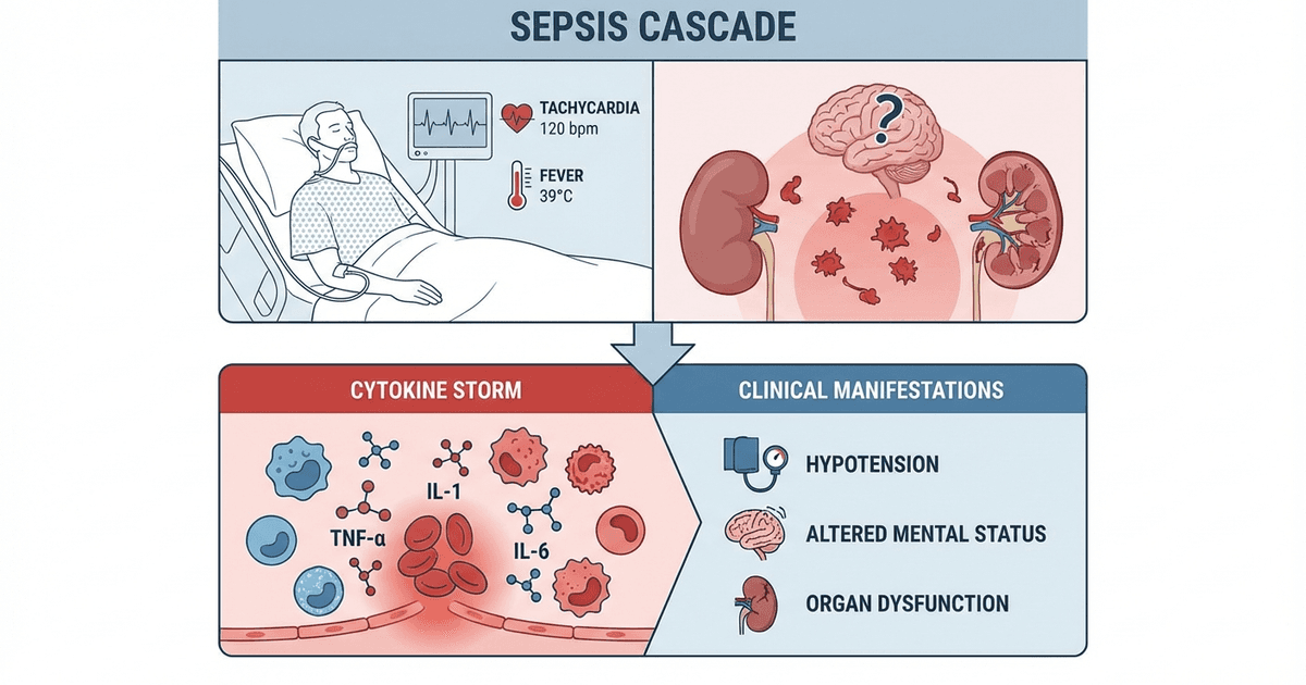 Cover: Sepsis and Septic Shock: High-Yield Clinical Reasoning and Management for NEET PG 2026