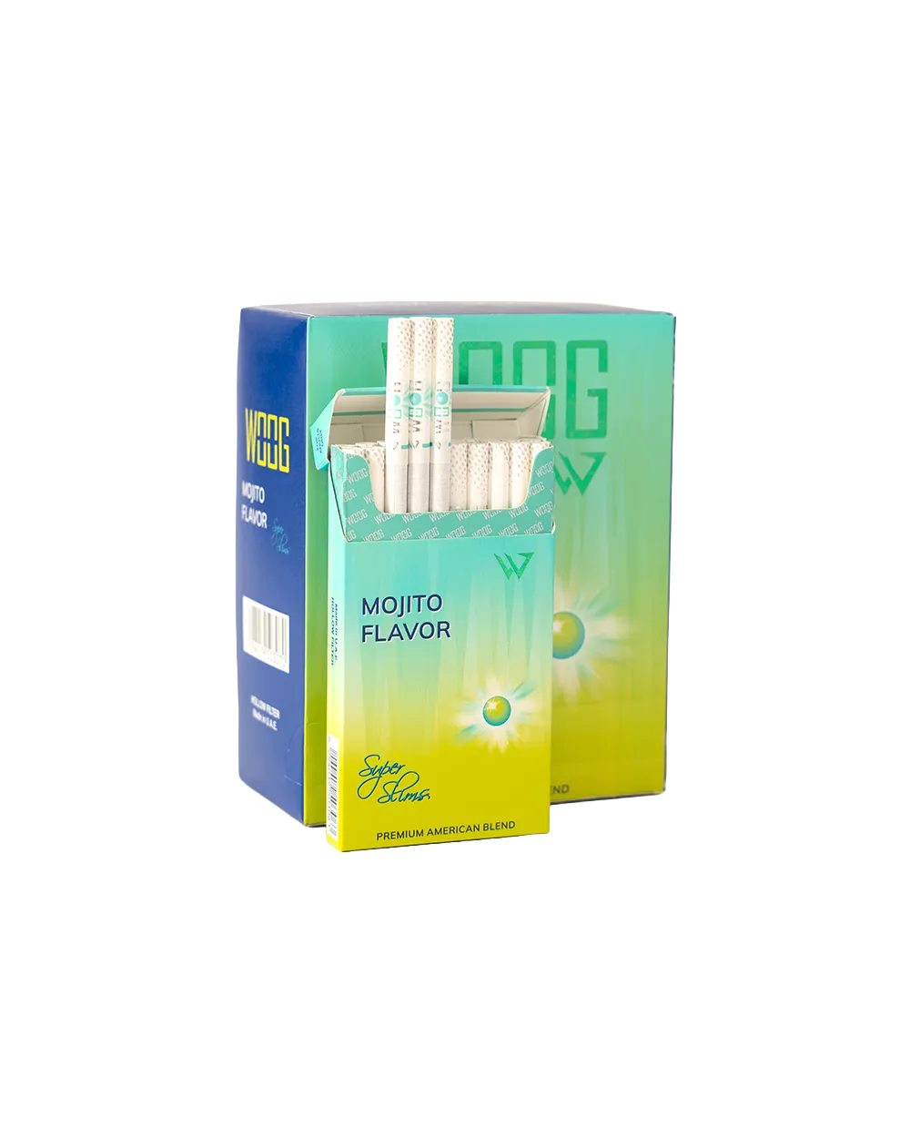 Woog mojito-flavored cigarette pack.