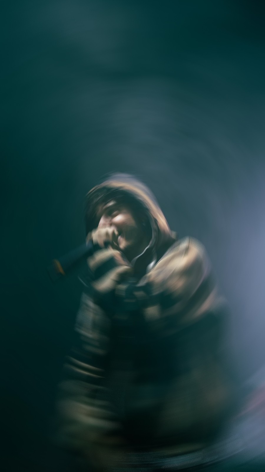Image of a person in a landscape