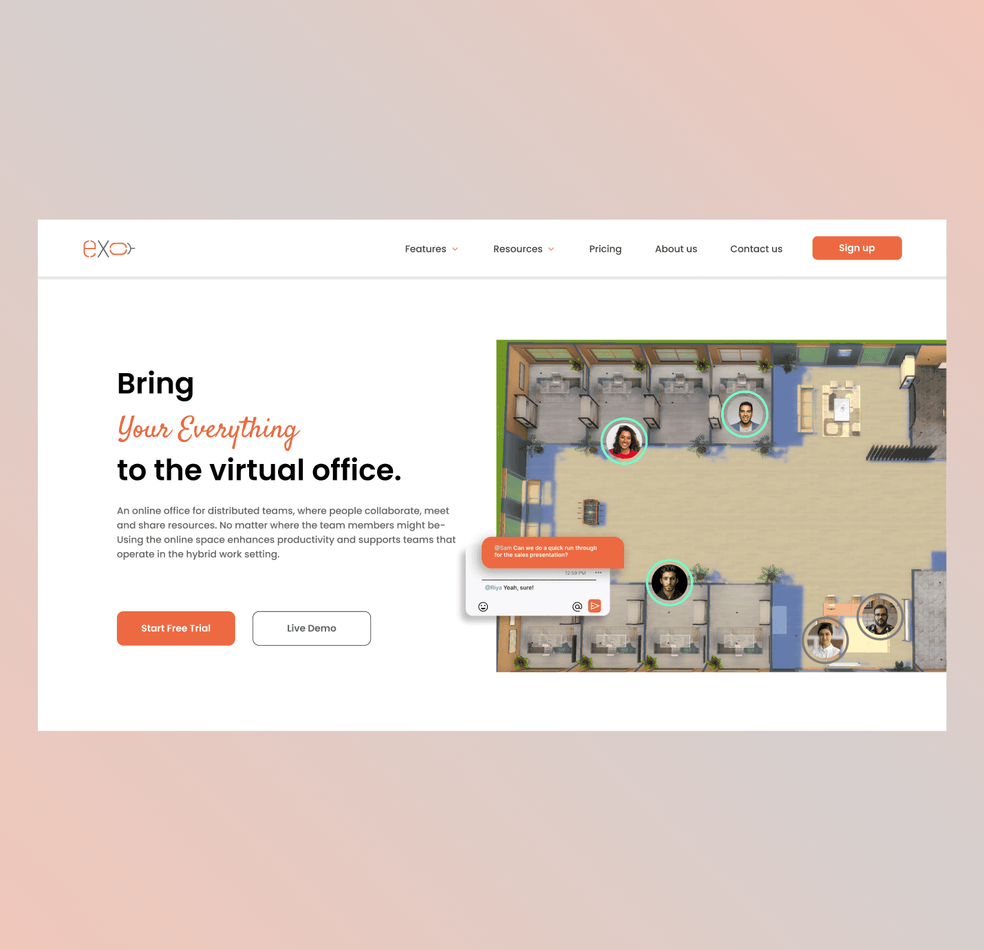 Header for landing page to boost website traffic