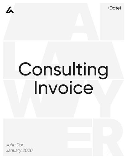 Consulting Invoice