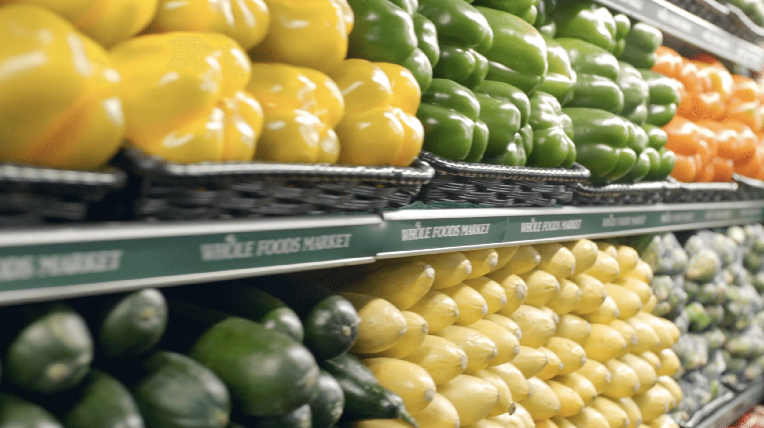 Pristine-looking Whole Foods produce display