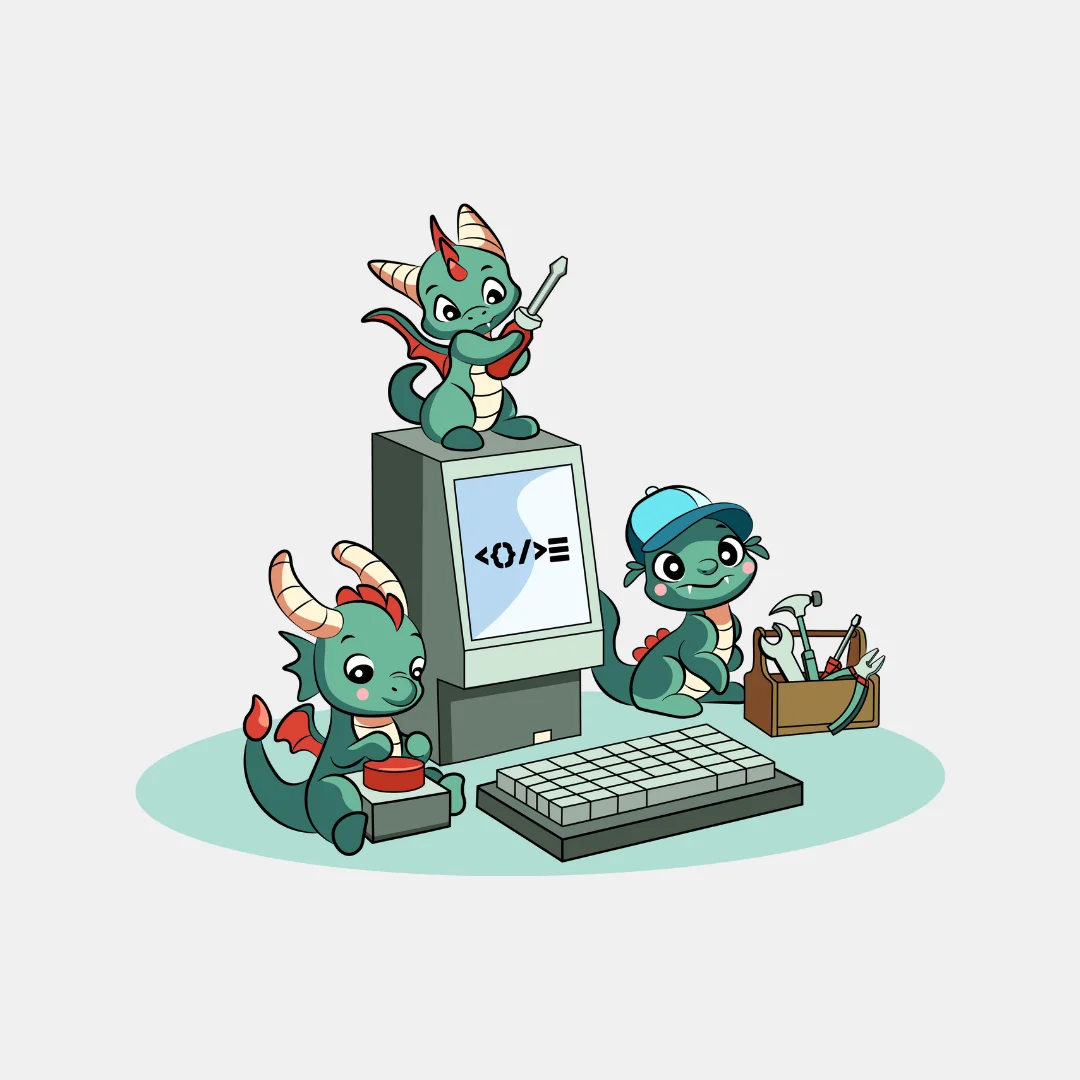 Ilustratie cu dragoni