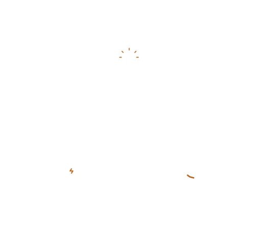 Dark-themed graphic with three hexagonal elements highlighting core values: Creativity, Passion, and Teamwork, each represented by an icon.