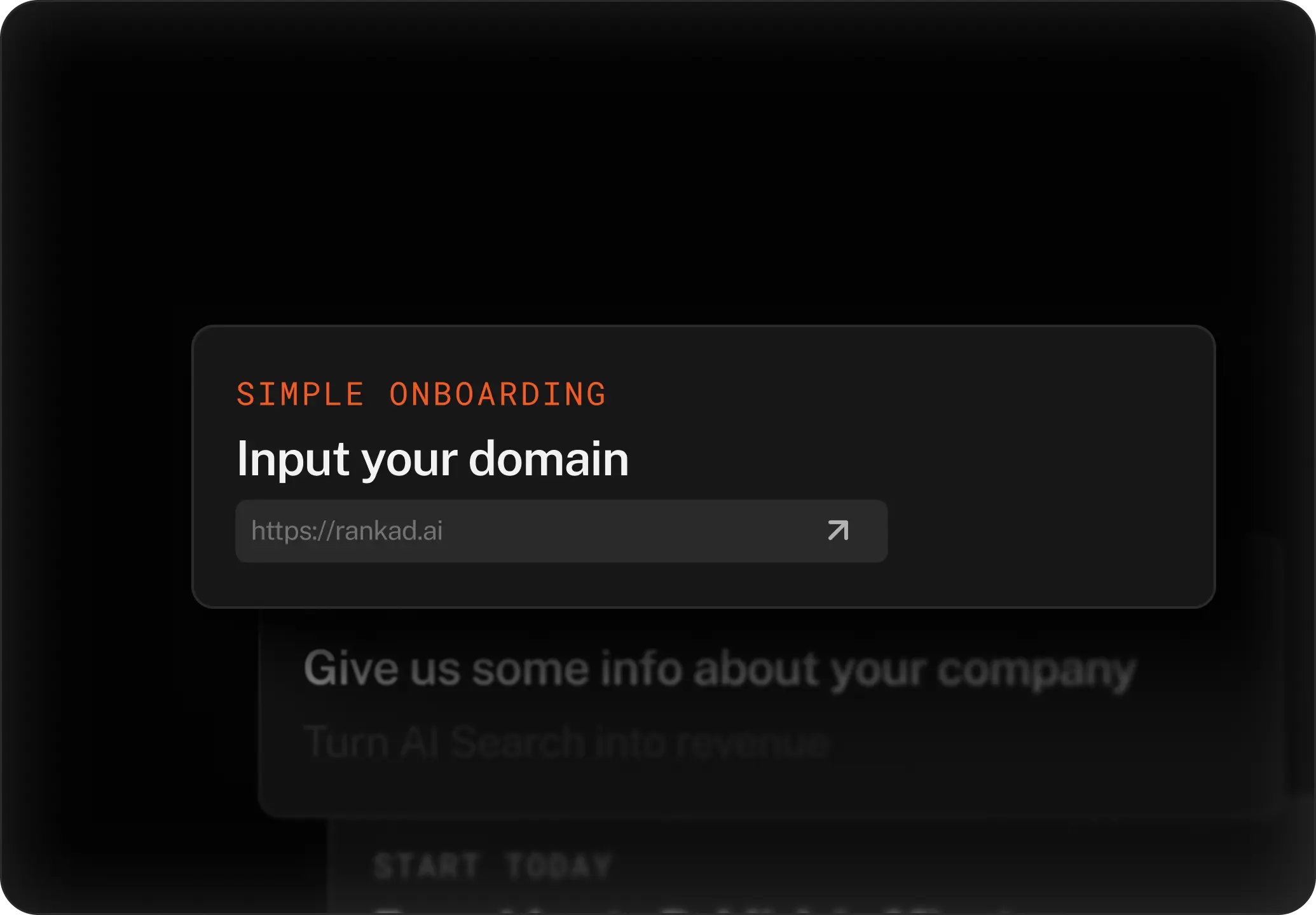 Rankad.ai easy onboarding