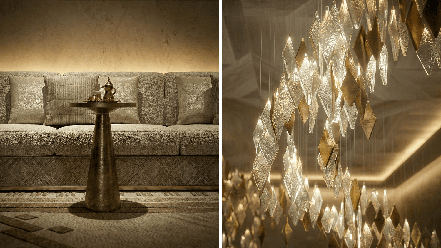 Interior render, public lounge area