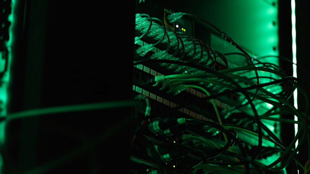 Green-lit cloud infrastructure and server cabling