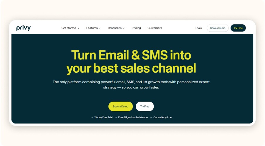 privy homepage