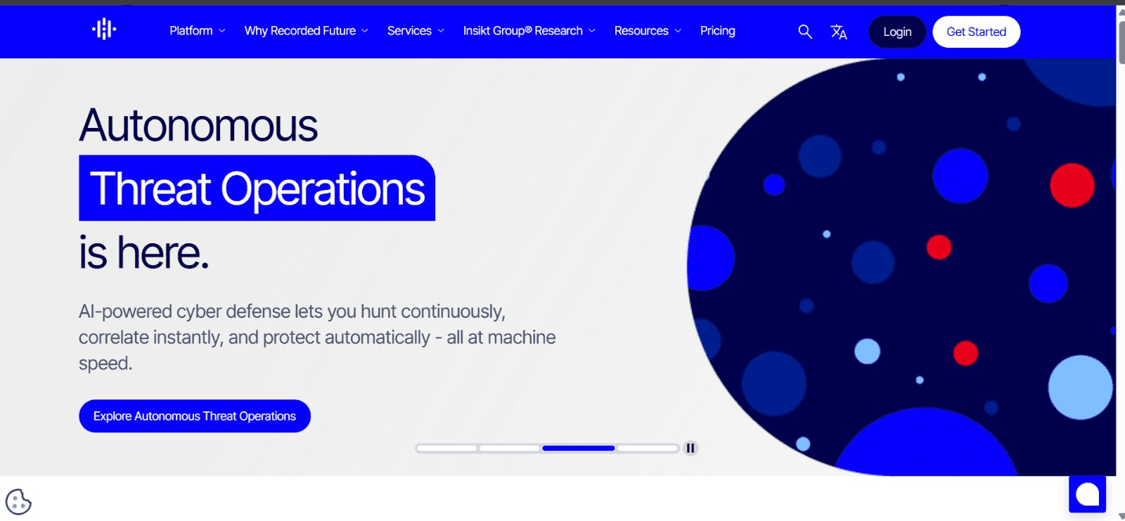 Recorded Future Homepage