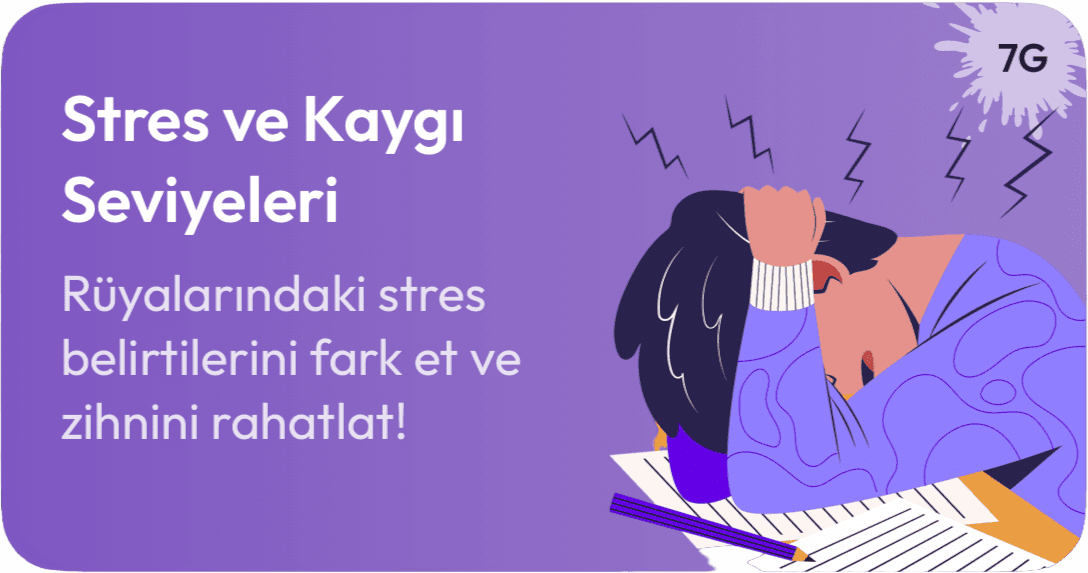 Asteria rüya analizi — stres ve kaygı seviyeleri kartı, rüyalardaki stres ve kaygı belirtilerini fark et.