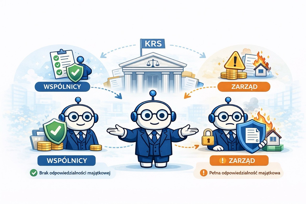różnica odpowiedzialności zarząd i wspólnicy w spółce z o.o.