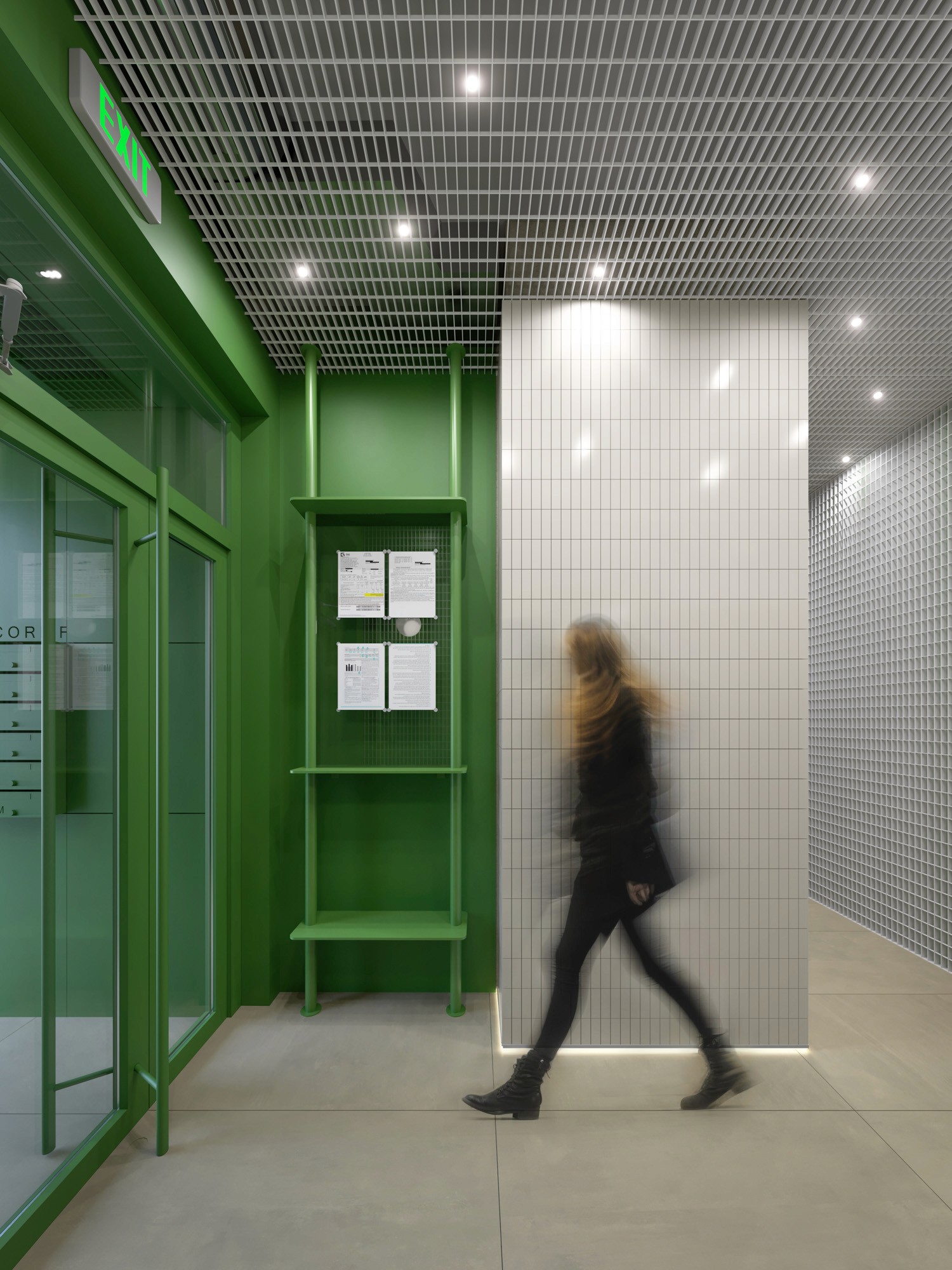 Announcement Board in a Condo Staricase