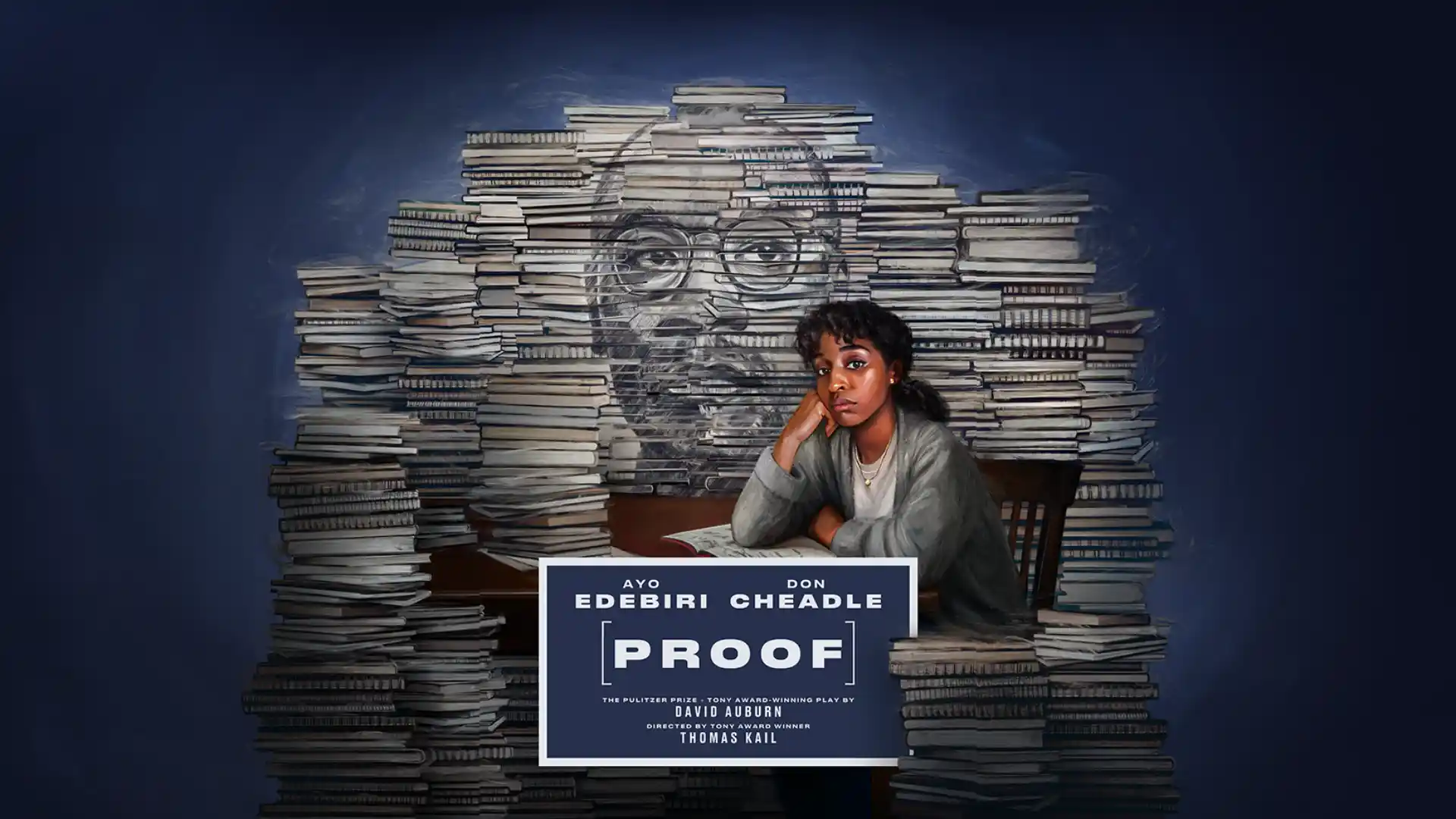Proof Broadway banner — the Pulitzer Prize-winning play at the Booth Theatre, New York