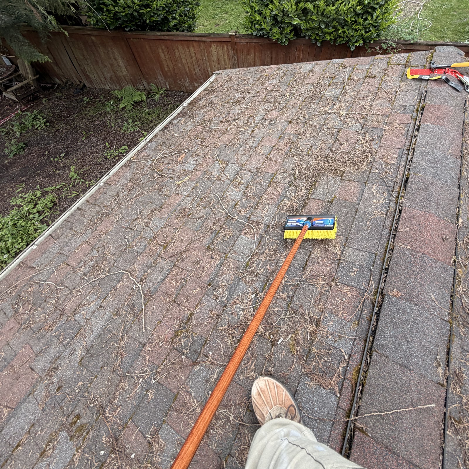 Before: roof cleaning: moss & debris removal in Granite Falls, WA