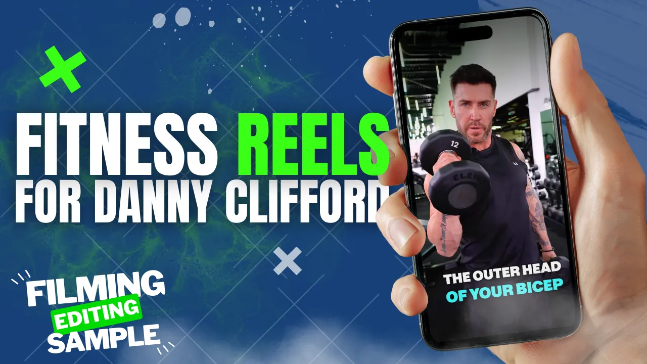 Fitness video production capturing a strength workout demonstration for short form fitness content.