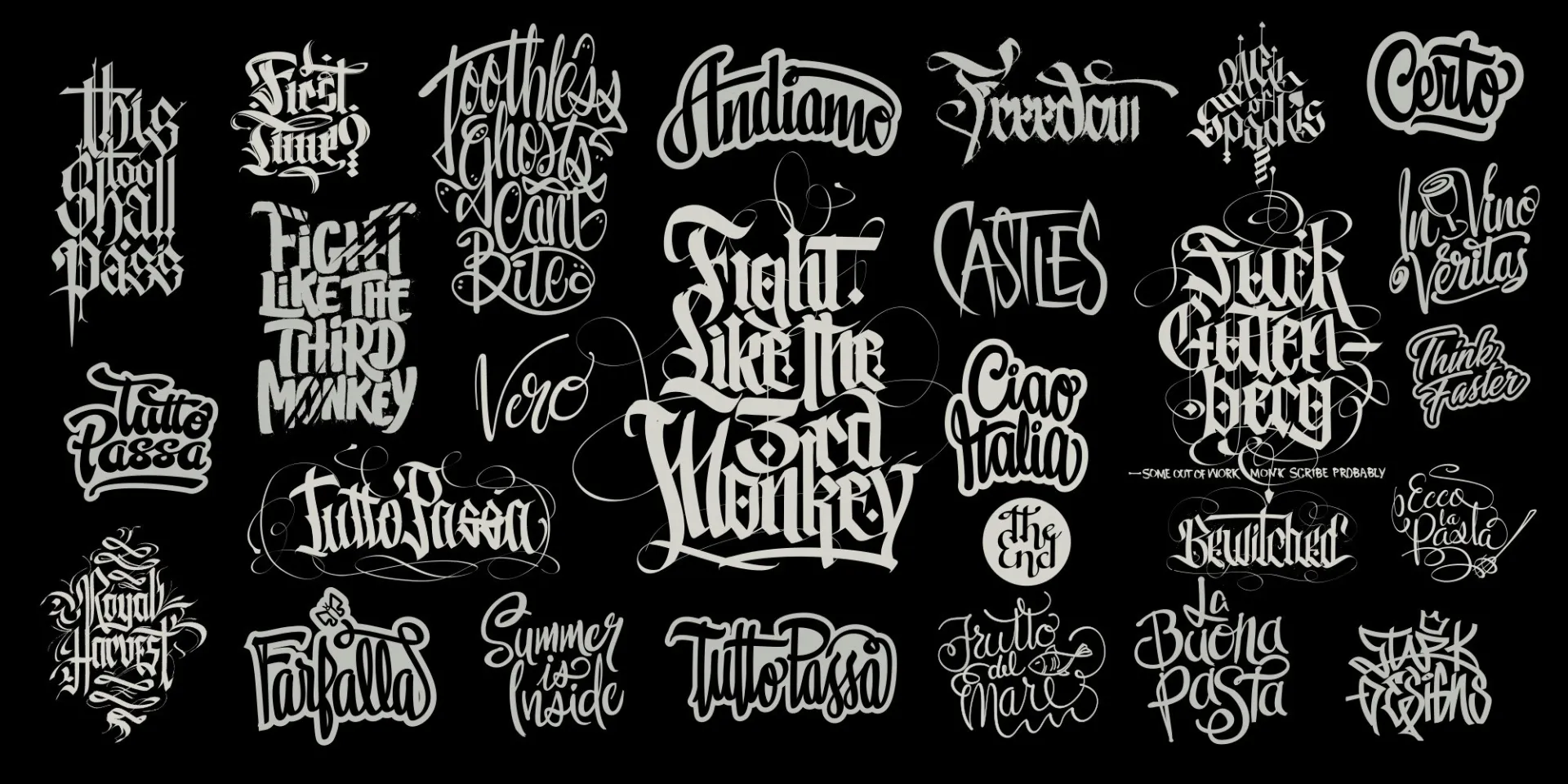 Lettering Website copy
