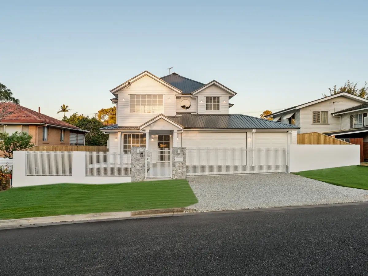 Completed custom-built Brisbane home showing bespoke design details typical of a custom, rather than volume, build