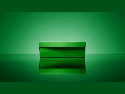 AI-generated ad video: green product box