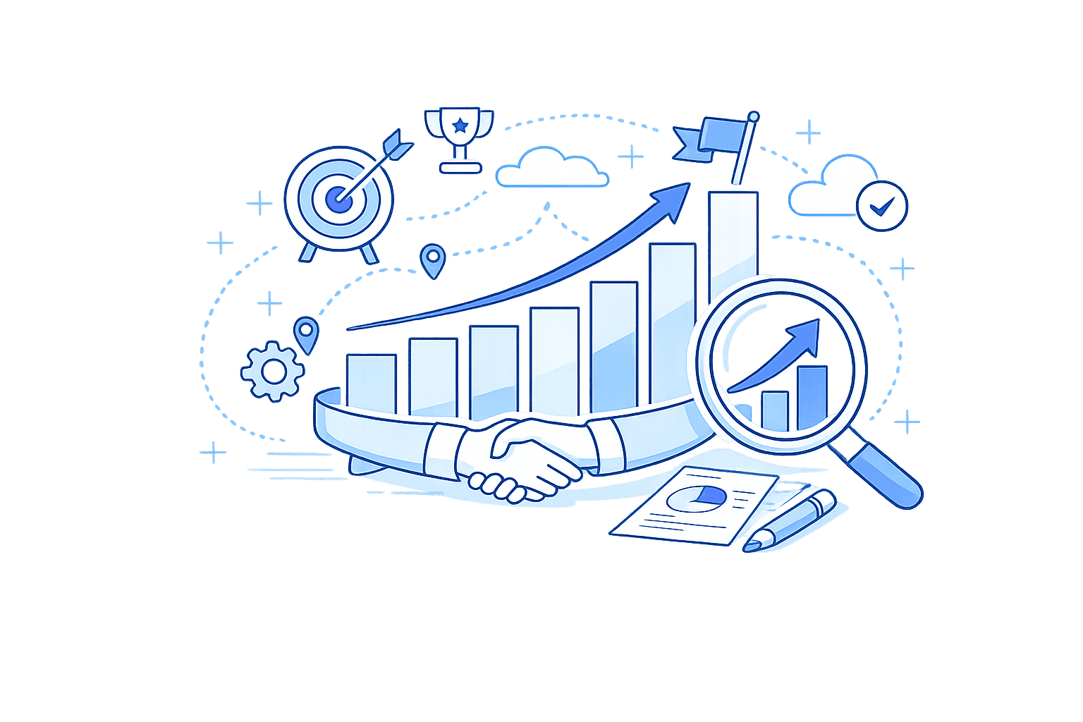 Illustratie van Evaluatie & doorgroei