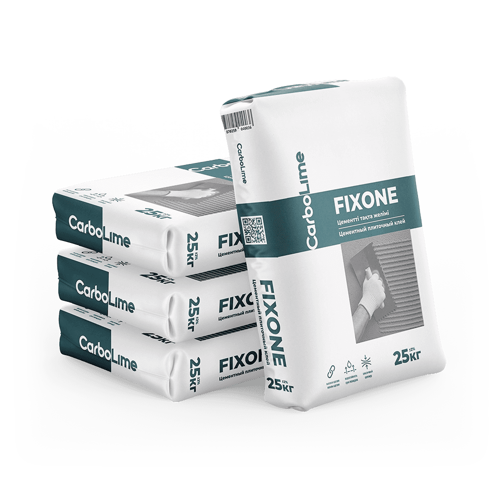 CarboLime FixOne плиточный клей в мешках – надёжные строительные материалы в Казахстане