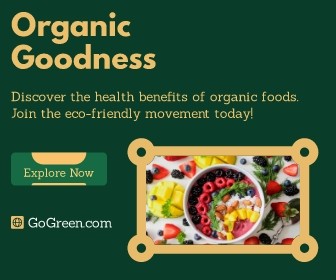 Organic food banner ad - generatedWithSivi