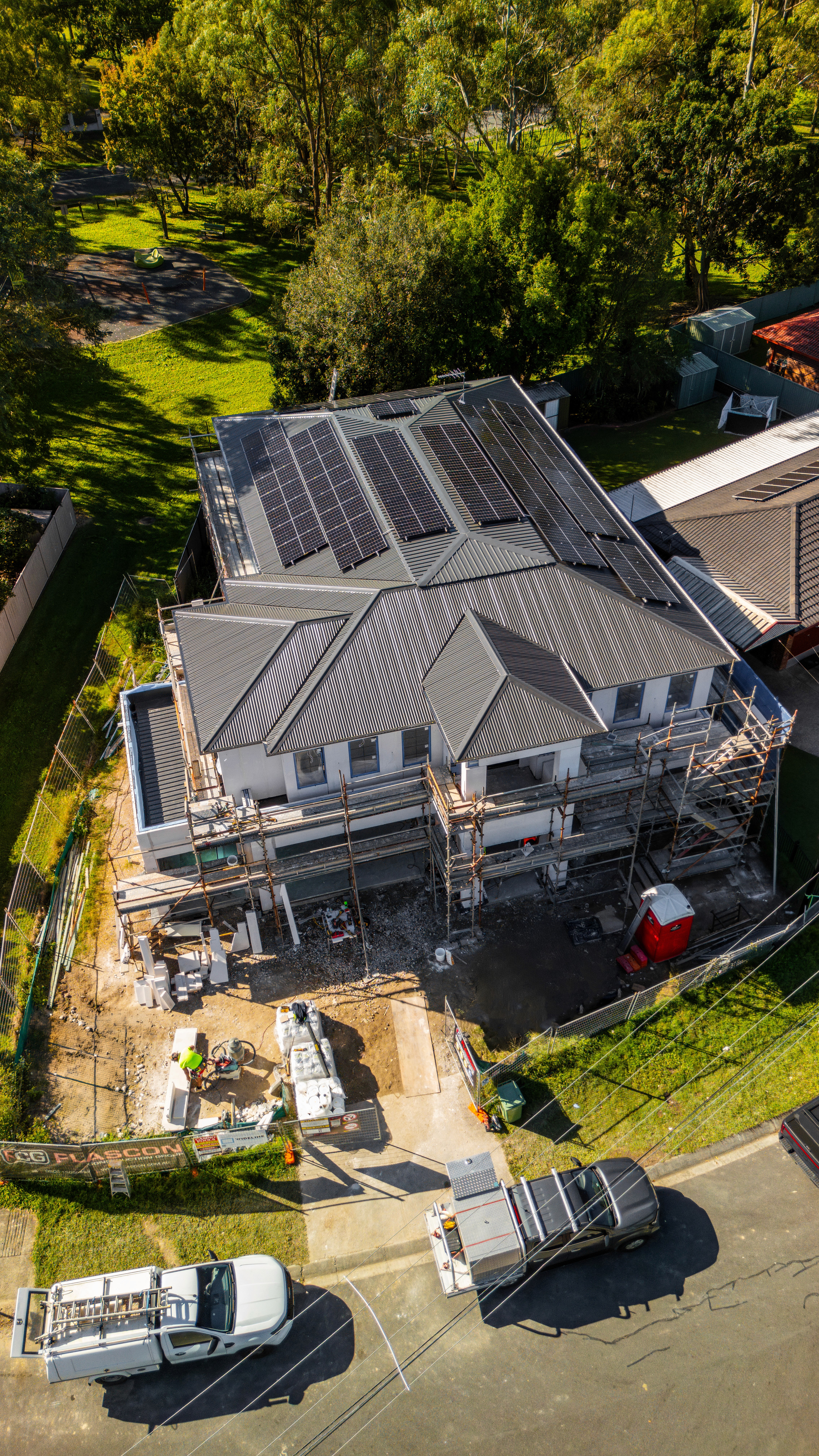 Stages for building a house progress image 