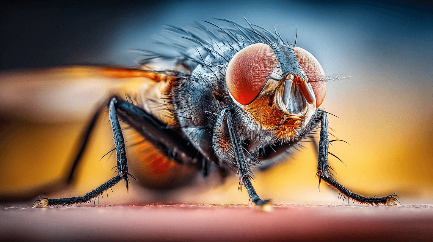 Close-up of a fly – pest targeted in professional pest control services
