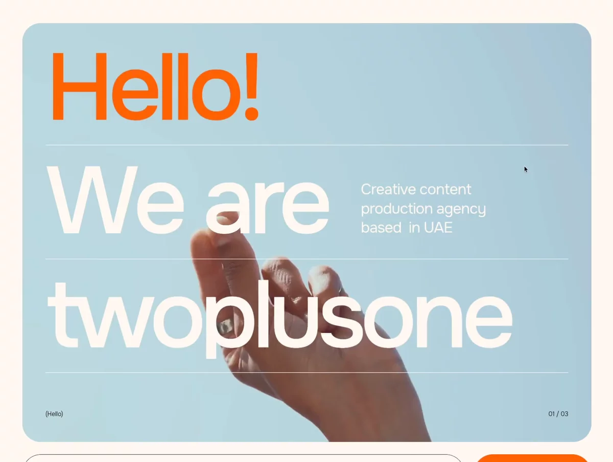 Twoplusone agency website thumbnail from the Framer Gallery