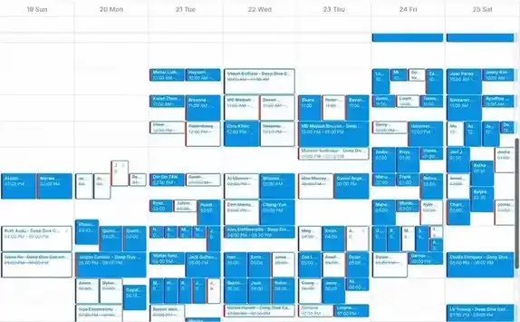 Fliled Calendar