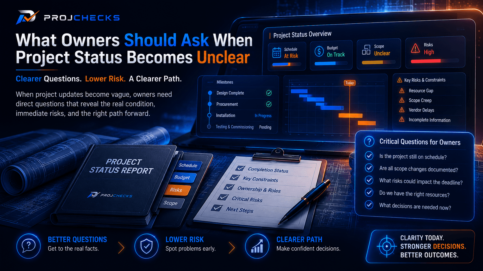 What Owners Should Ask When Project Status Becomes Unclear