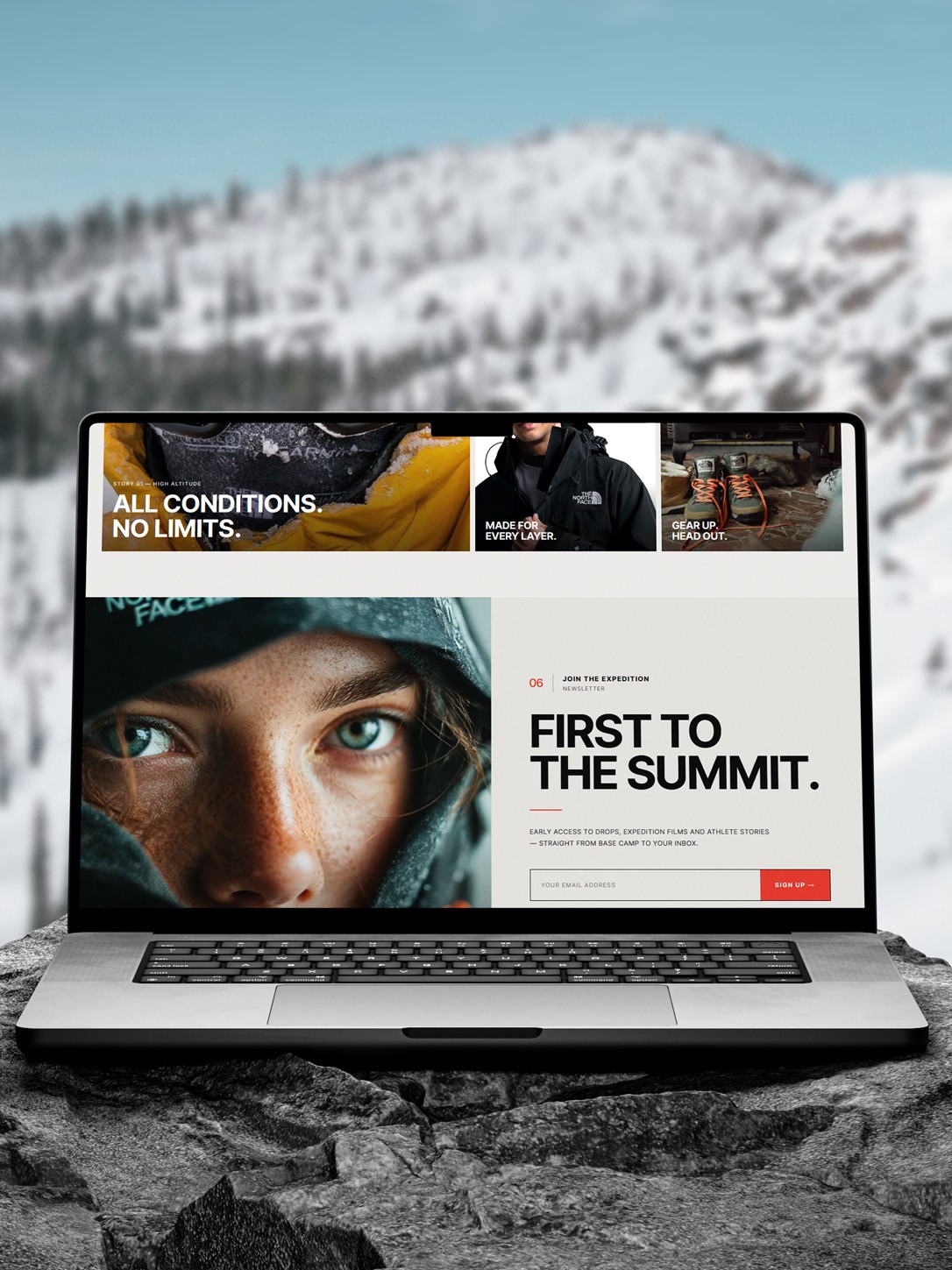 The North Face product discovery.