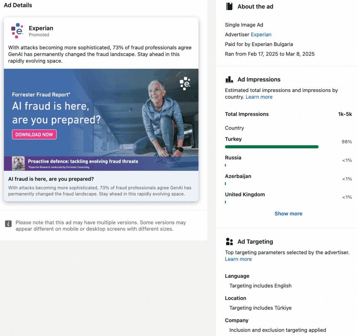 Marketing Spotlight Experian paid advertising
