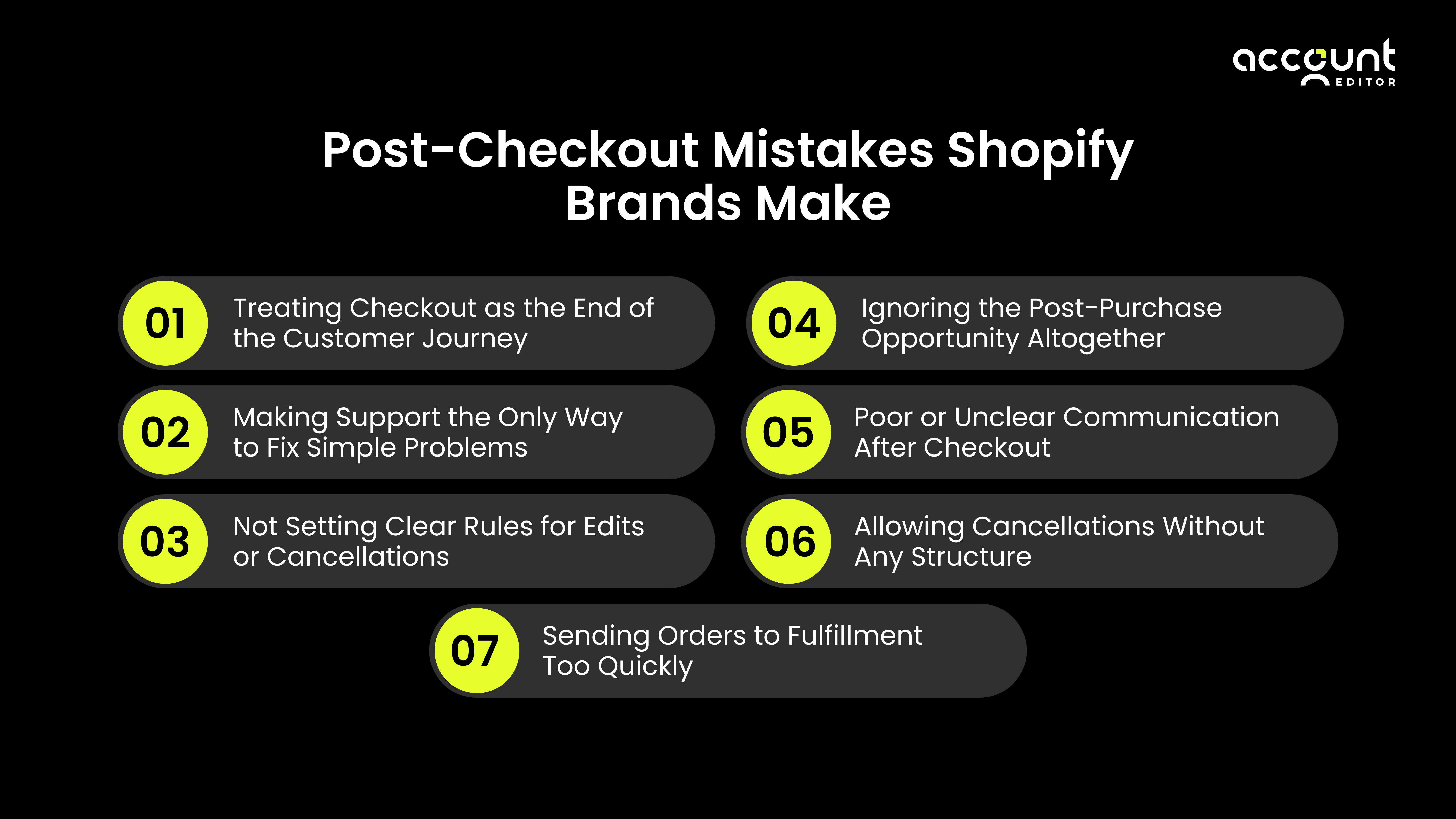 Post-Checkout Mistakes Shopify Brands Make