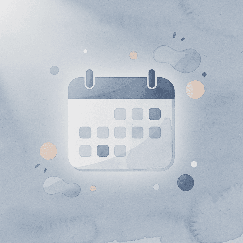 Calendar icon representing planner organization